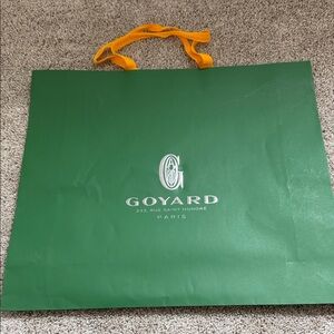 Goyard Green shopping bag 19.5” x 22.5”